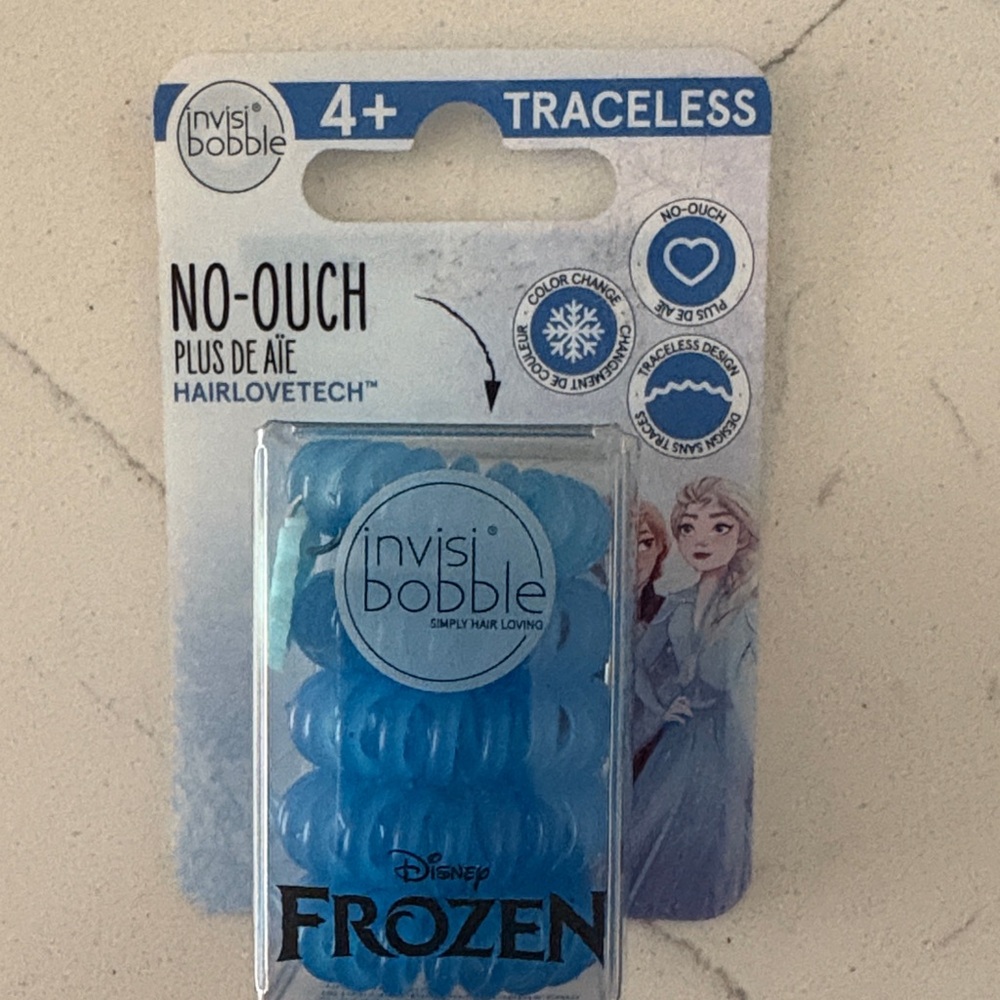 Invisibobble Frozen Blue Hair Ties 4+ No- Ouch